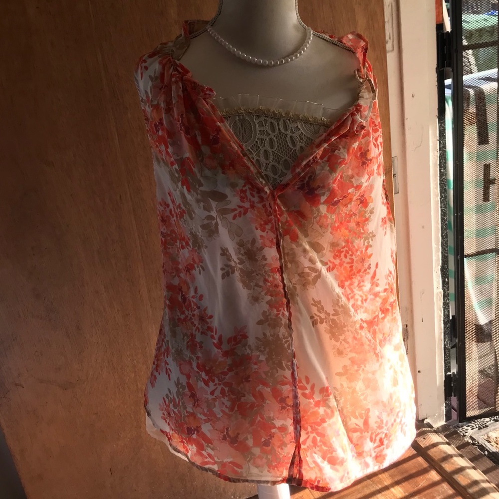 Bobeau buttoned blouse